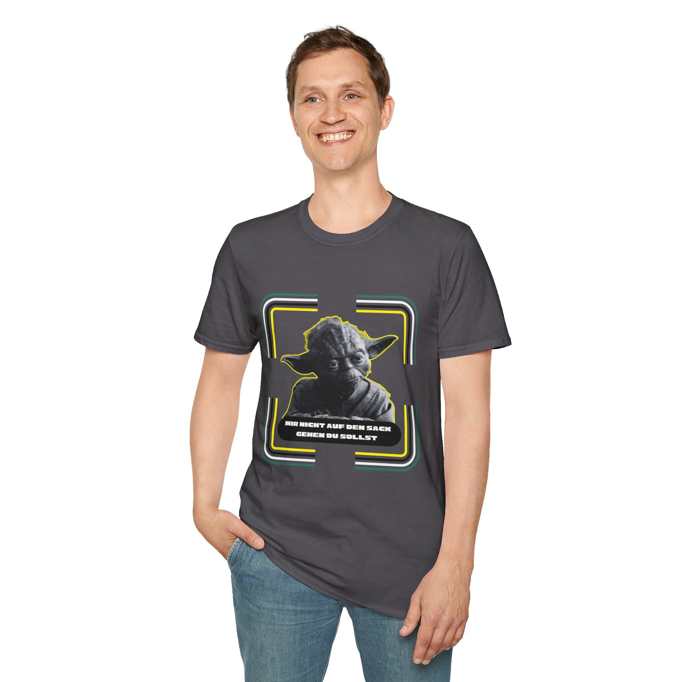 Yoda-Inspired Unisex T-Shirt - 'MIR NICHT AUF DEN... GEHEN DU SOLLST'
