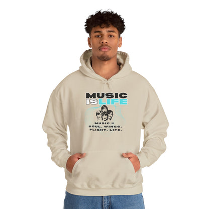 Music is Life Hoodie - Unisex Heavy Blend™ Sweatshirt