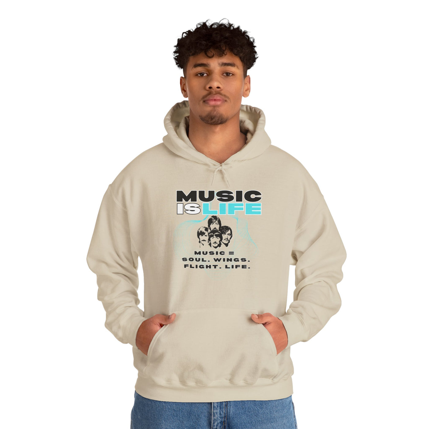 Music is Life Hoodie - Unisex Heavy Blend™ Sweatshirt