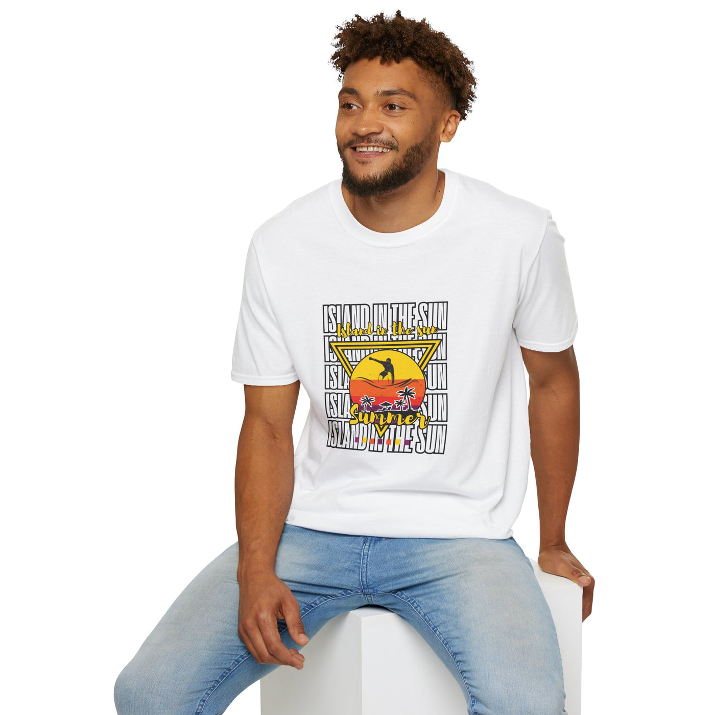Island in the Sun Unisex Softstyle T-Shirt -Beach Vibes