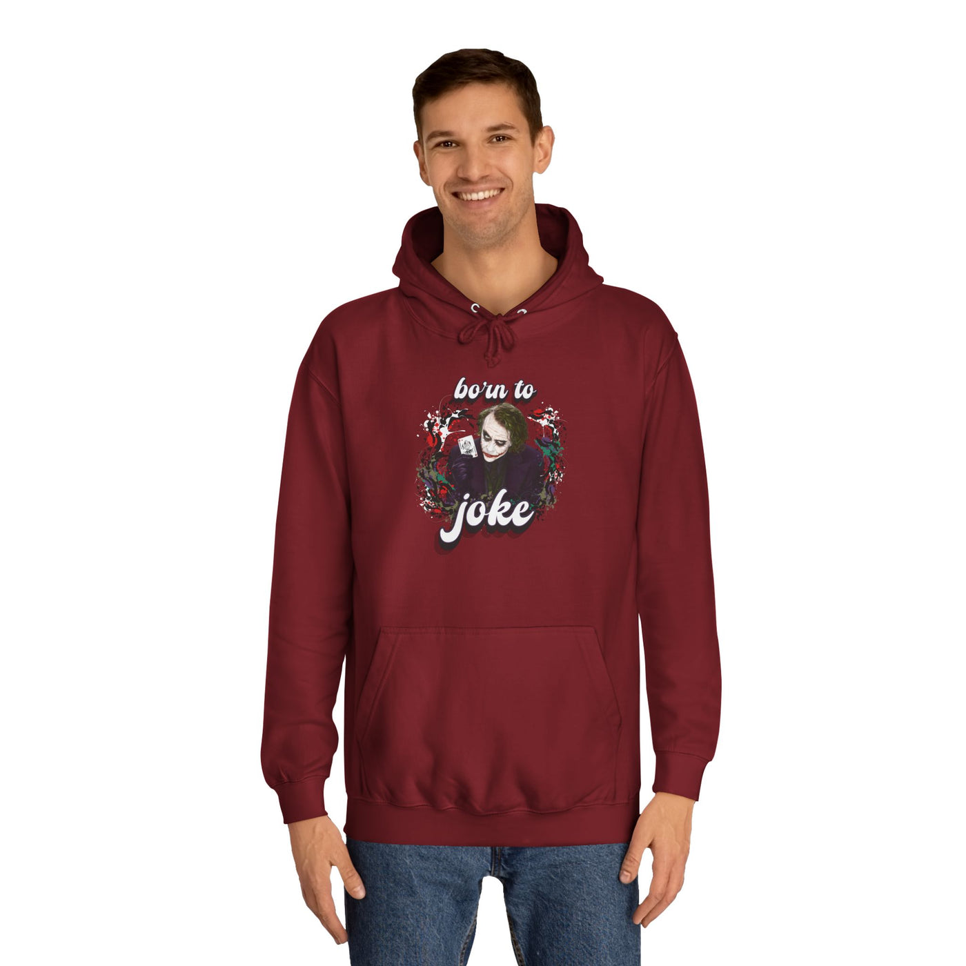Joker "born to joke" college hoodie