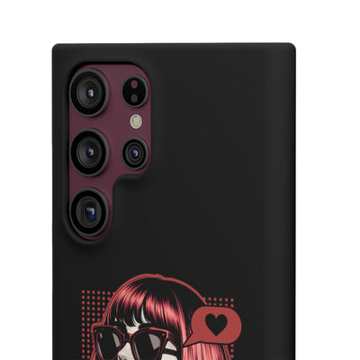 Retro Girl Snap Case Handyhülle