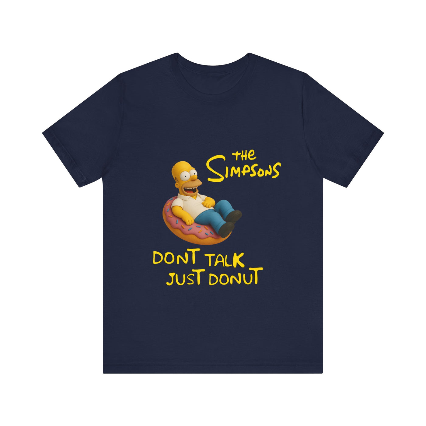 The Simpsons Donut Lover Tee - Funny Graphic T-Shirt -unisex
