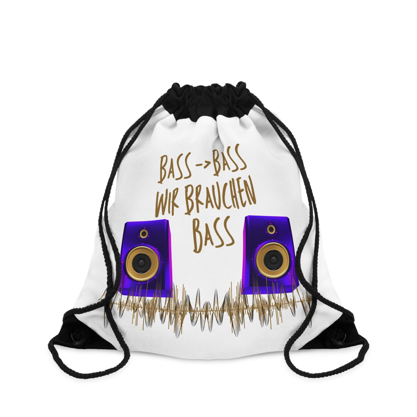 Bass Music Drawstring Bag /Kordelzugtasche /Hängebeutel