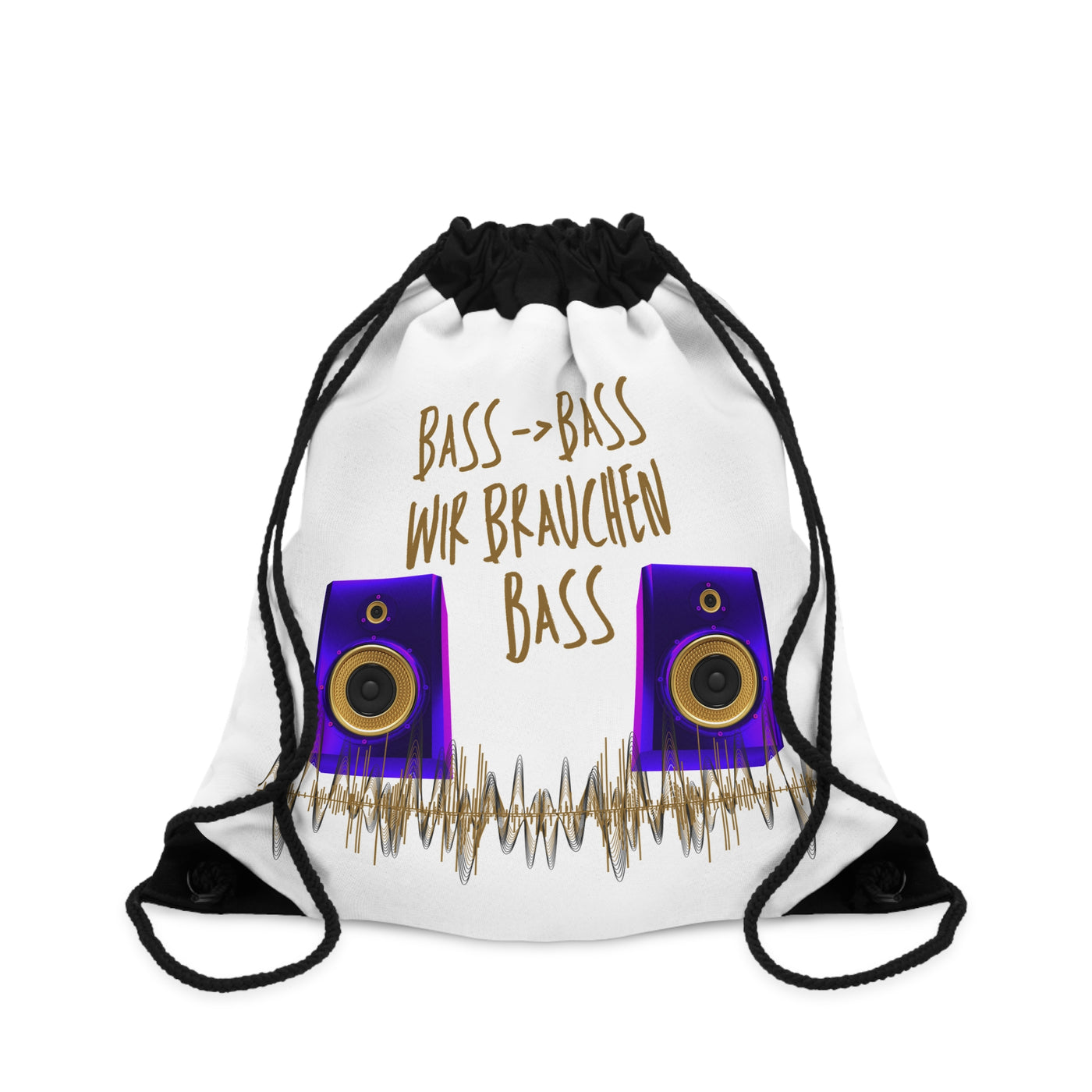 Bass Music Drawstring Bag