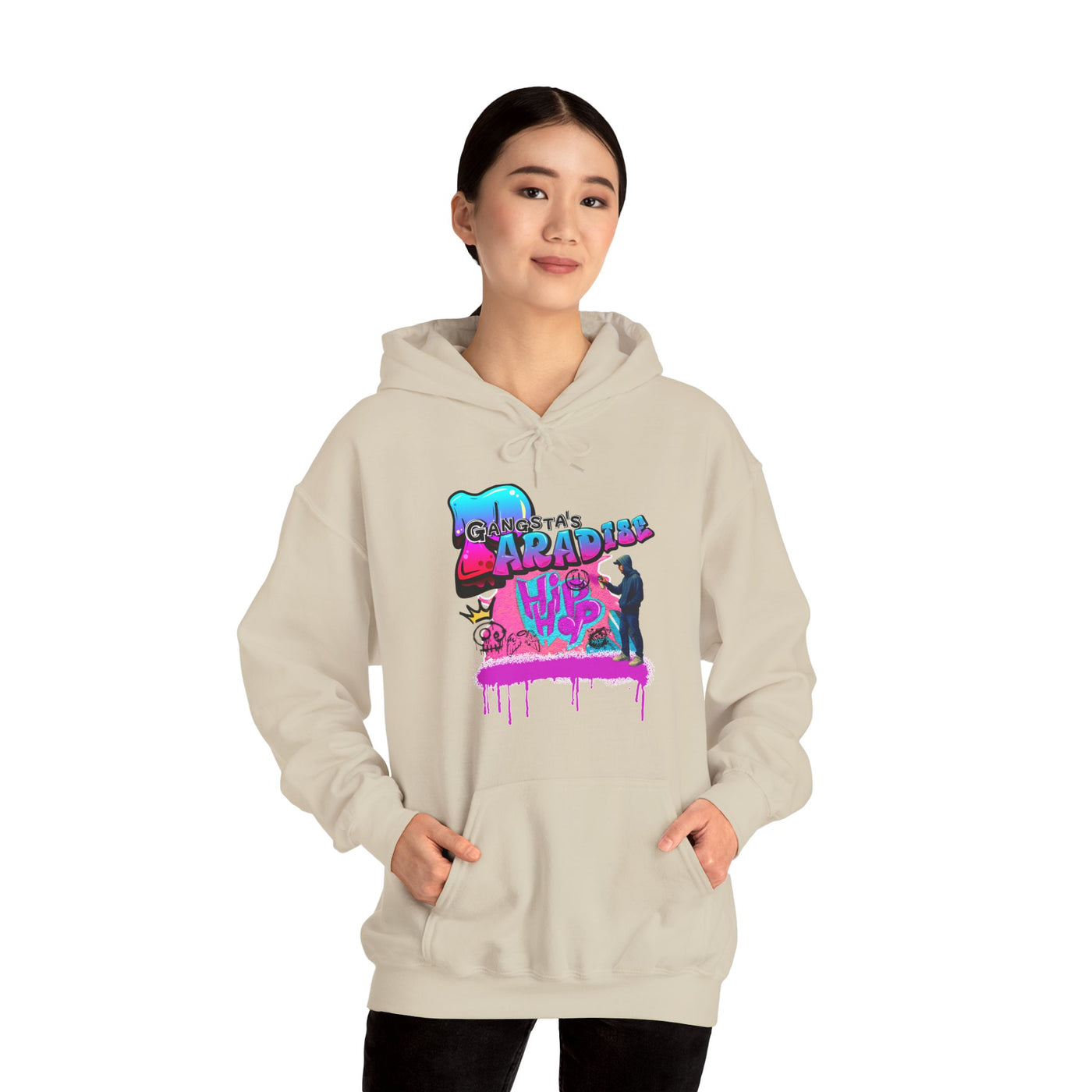 Hoodie Hip Hop Graffiti Design