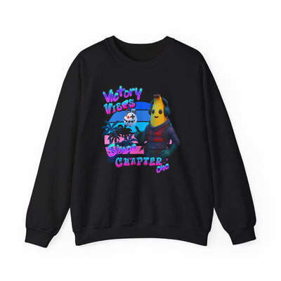 Victory Fortnite Vibes Banana Crewneck Sweatshirt - Unisex Heavy Blend