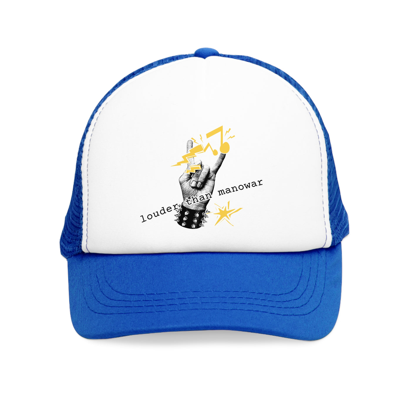 Punk Mesh Cap "louder than manowar"