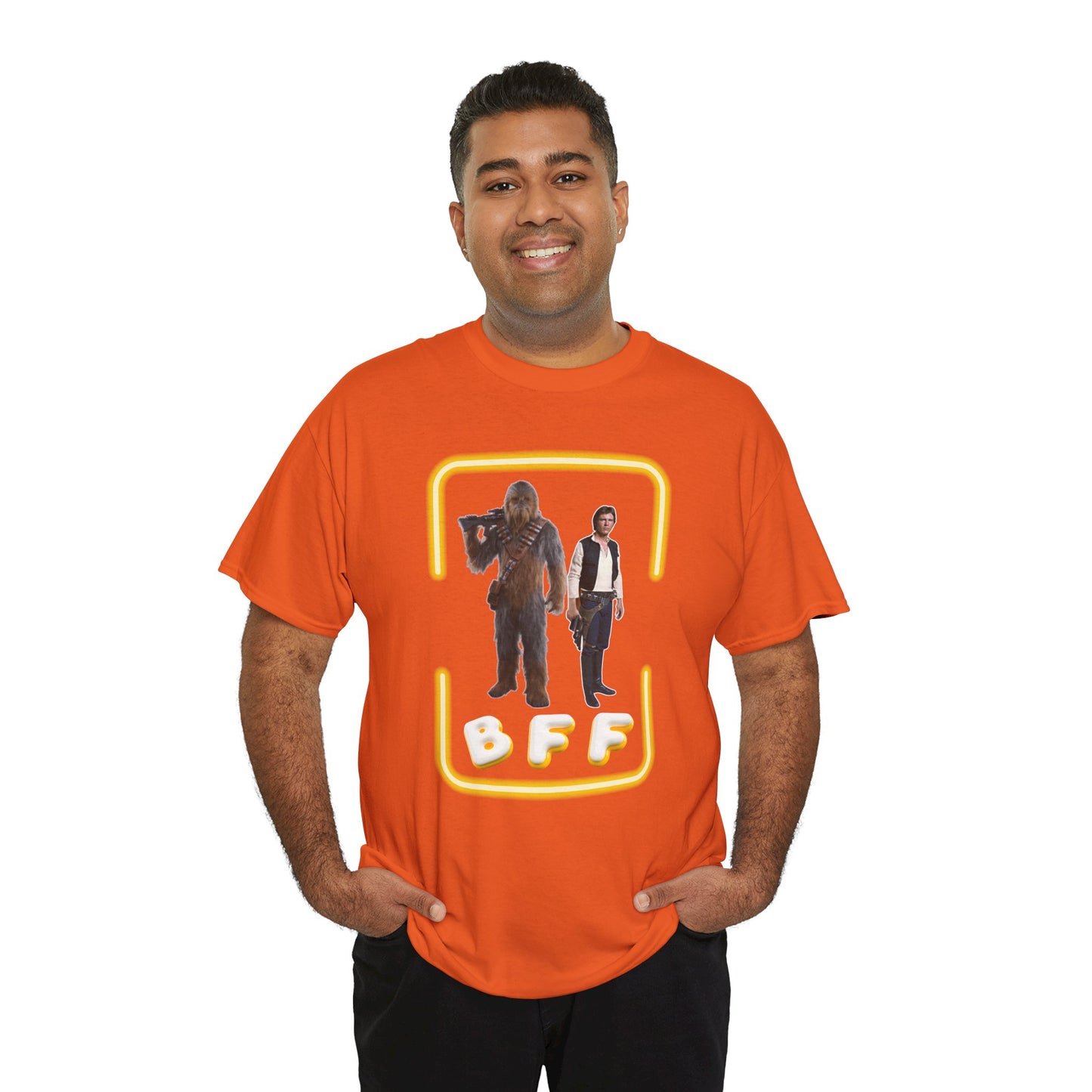 BFF Chewbacca & Han Solo Unisex Heavy Cotton Shirt