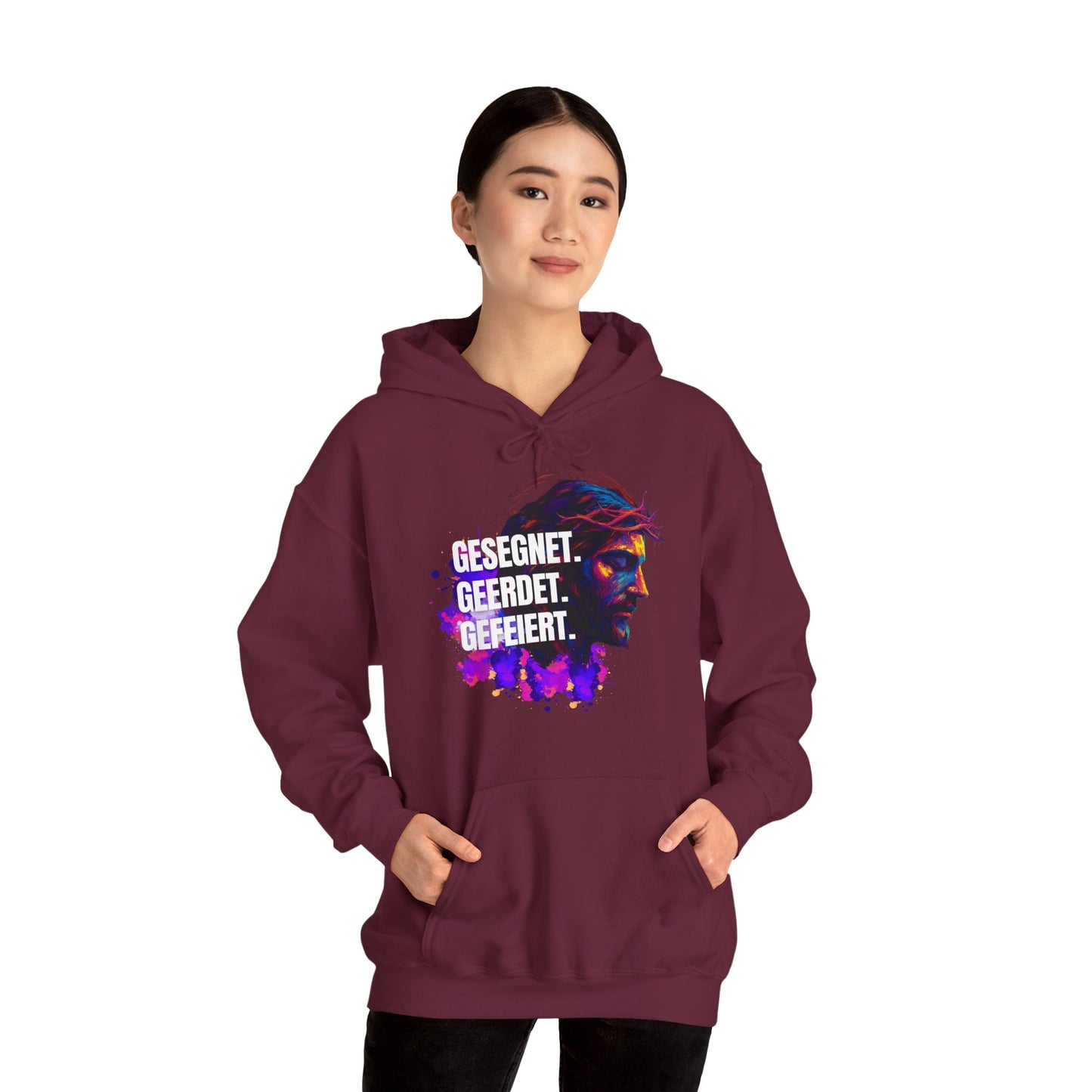 Jesus Colorful - with saying Blessed- Grounded - Celebrated