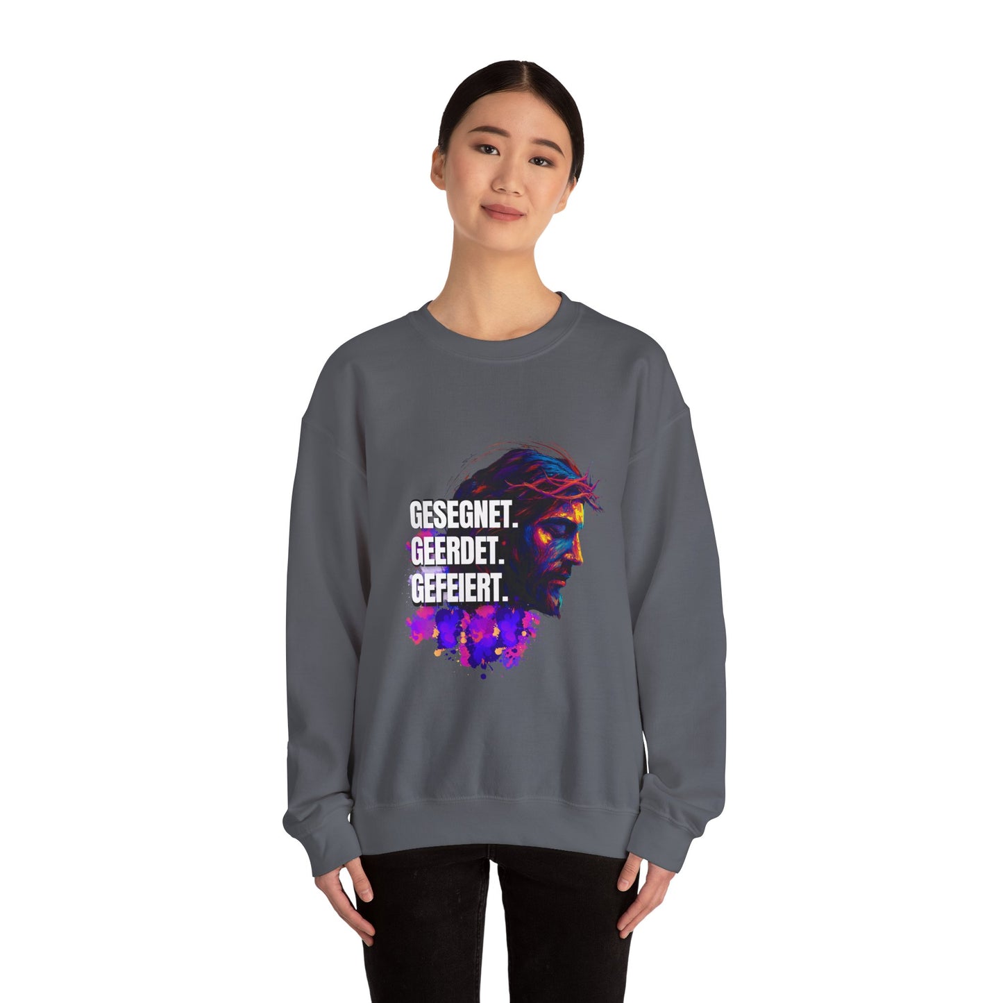 Sweatshirt Jesus- BLESSED - GROUNDED - CELEBRATED