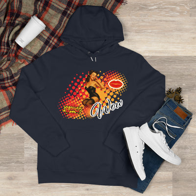 Retro Pin-Up Queen Hooded Sweatshirt - 'Wow' Graphic