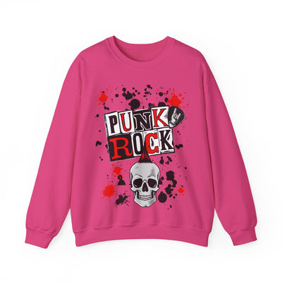 Punk Rock Crewneck Sweatshirt, Casual Streetwear Gift, Music Lover Apparel, Fall Fashion Layer, Unique Graphic Sweater