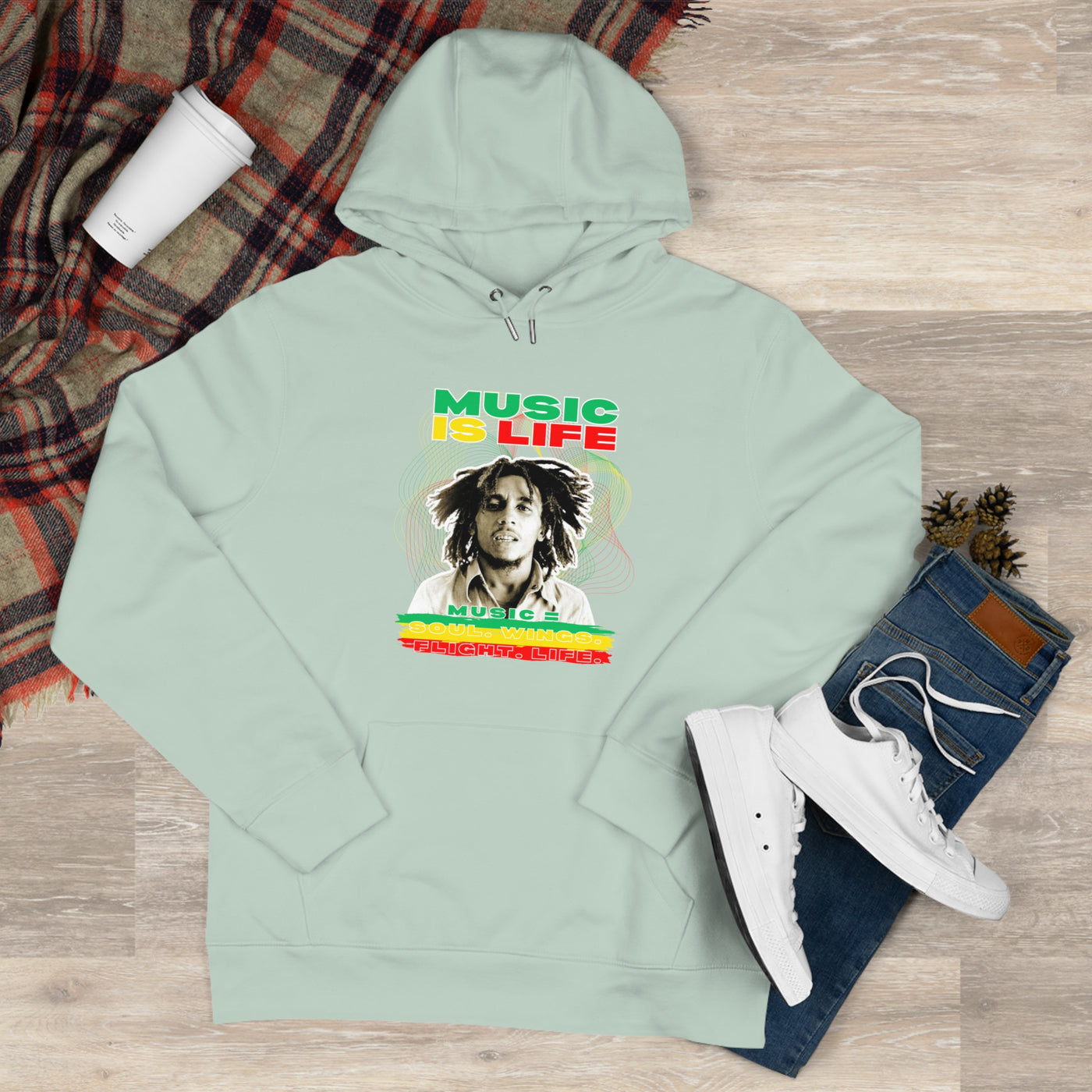 Music Is Life King Hooded Sweatshirt | Perfect for Music Lovers