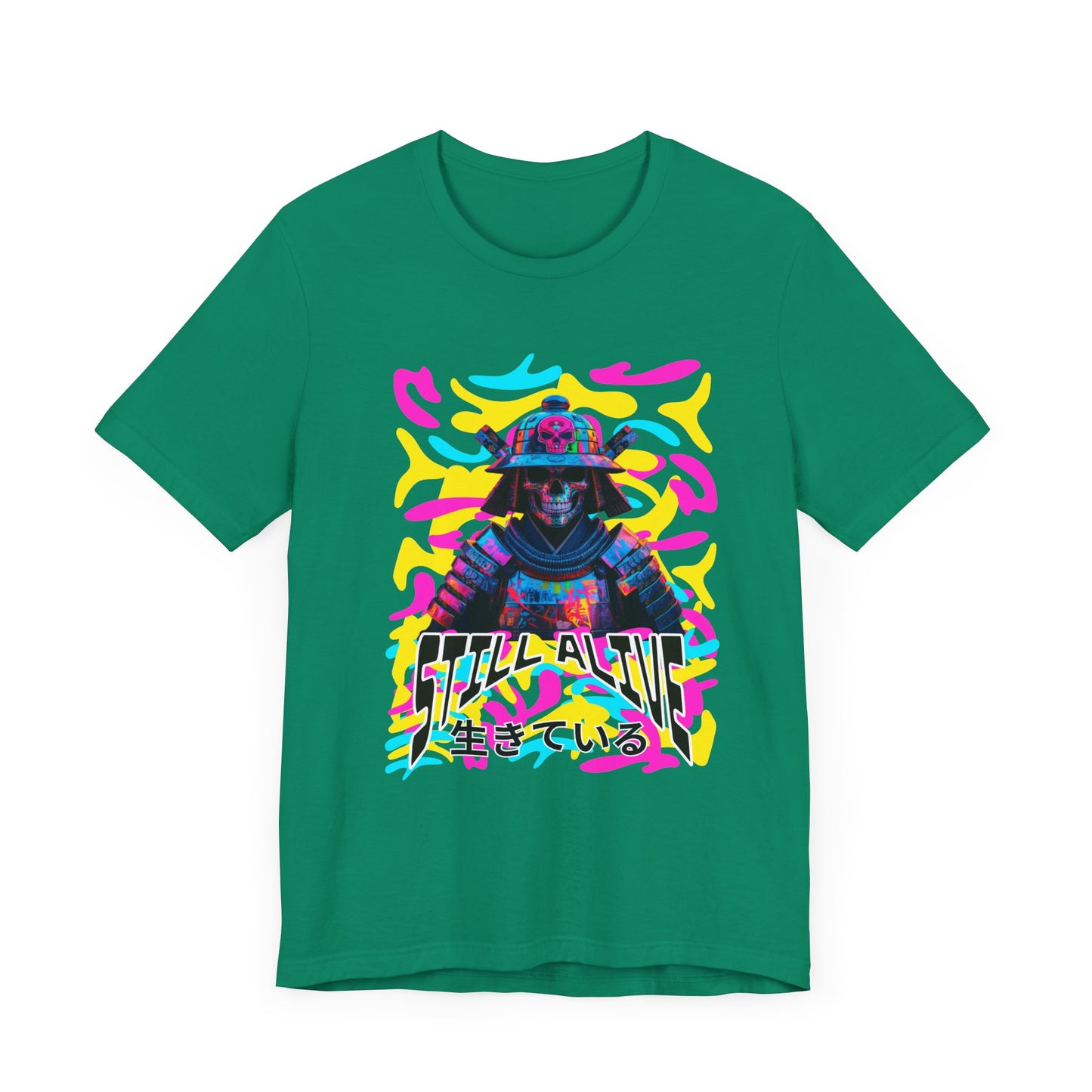 Samurai Still alive Shirt - mit Japanischer Schrift