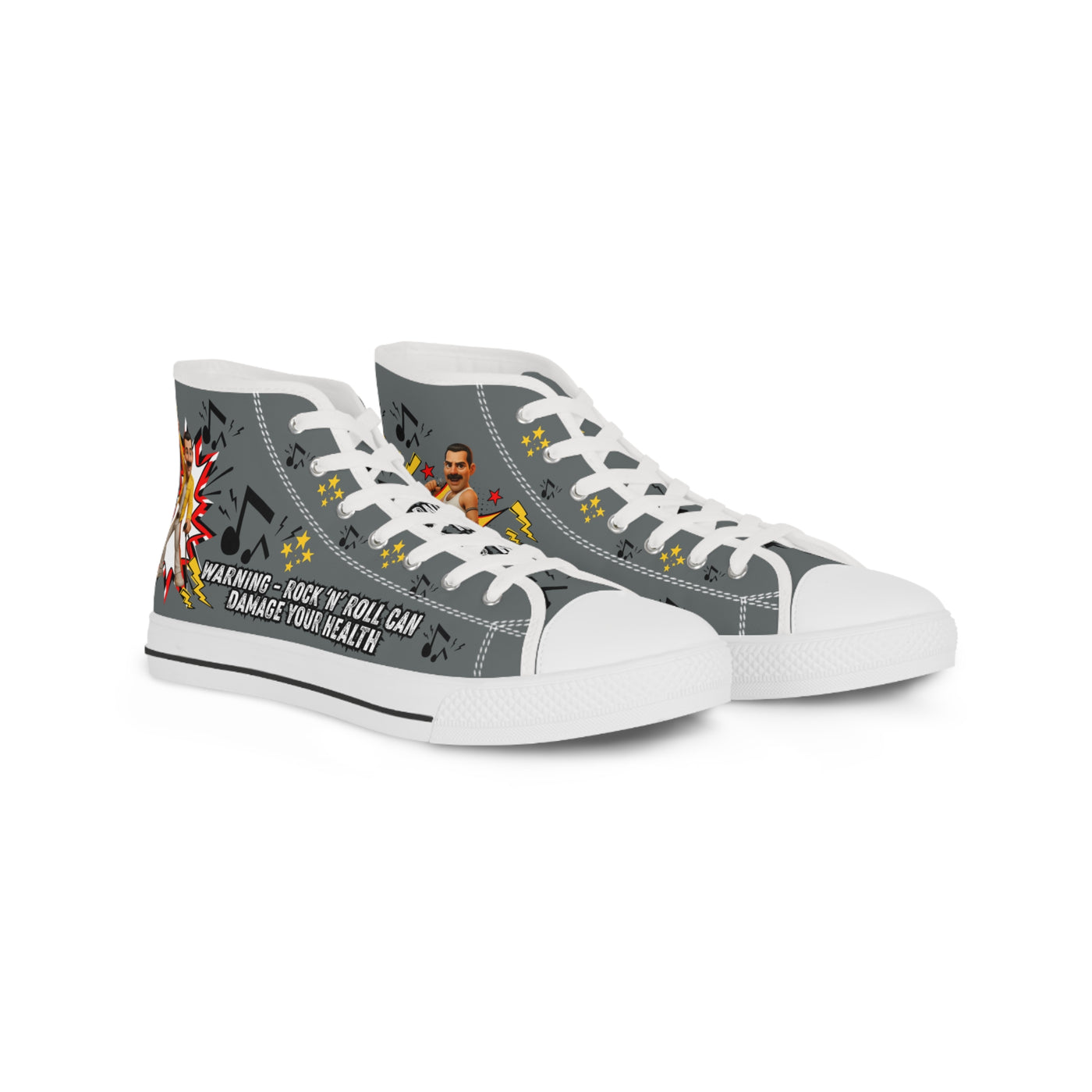 Rock 'n' Roll Freddie High Top Sneakers - Funky Music-
