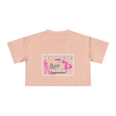 Ich liebe shoppe "Shopping Queen" Crop Tee  copped Shirt