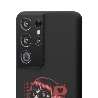 Retro Girl Snap Case Handyhülle