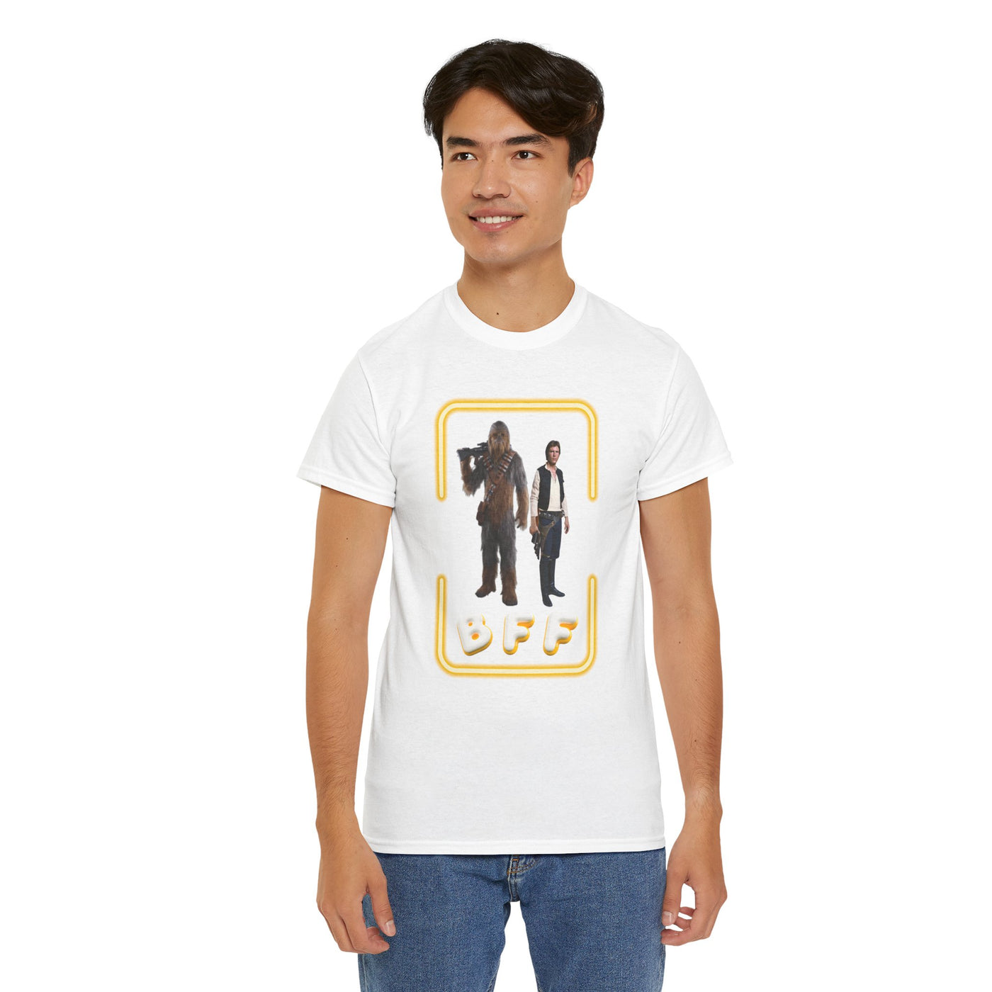 BFF Chewbacca &amp; Han Solo Unisex Heavy Cotton Shirt