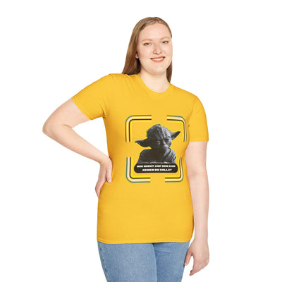 Yoda-Inspired Unisex T-Shirt - 'MIR NICHT AUF DEN... GEHEN DU SOLLST'