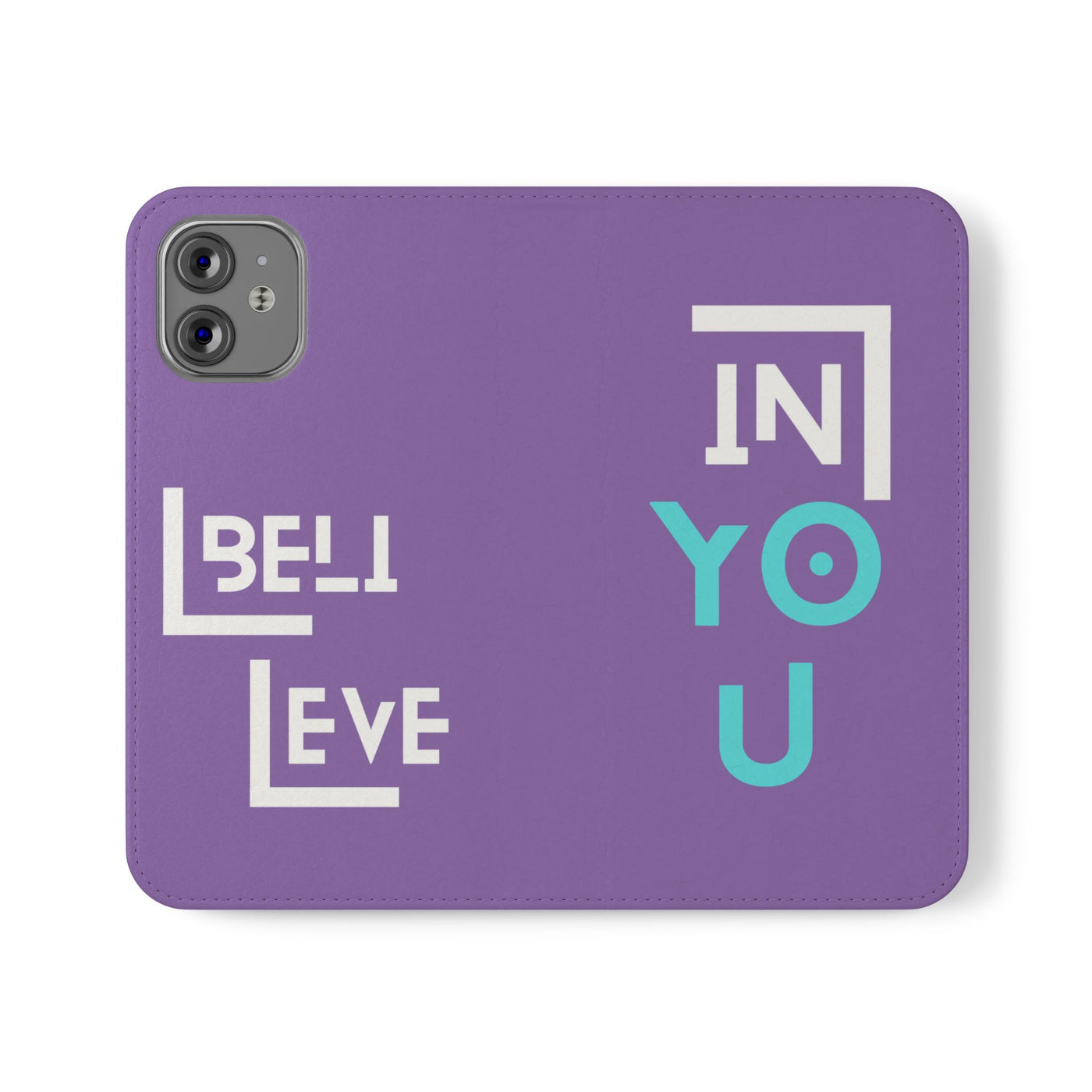 Handyhülle - inspirational Flip Case - 'Believe in You' Phone Cover