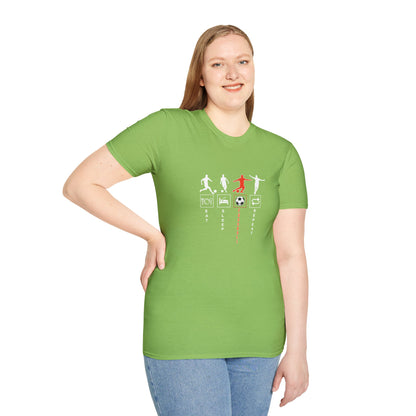 Fußball - Soccer Life Unisex T-Shirt - Eat, Sleep, Fußball, Repeat