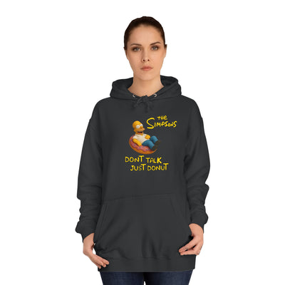 Funny Donut Lover Hoodie, Unisex College Hoodie, The Simpsons