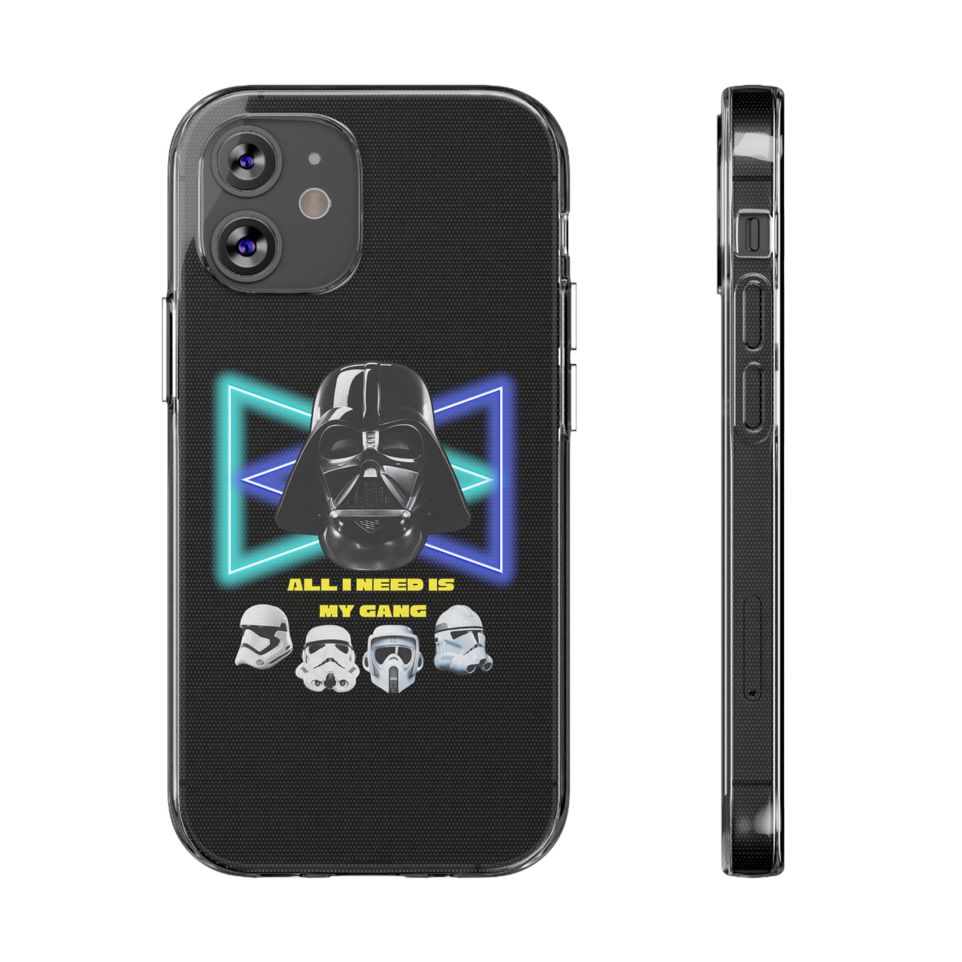 Handyhülle Darth Vader Phone Case, Star Wars Clear Silicone Phone Cover,  All I Need Is My Gang