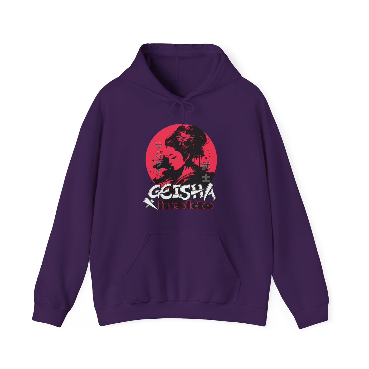 "Geisha Inside"Fleece Hoodie, Cozy