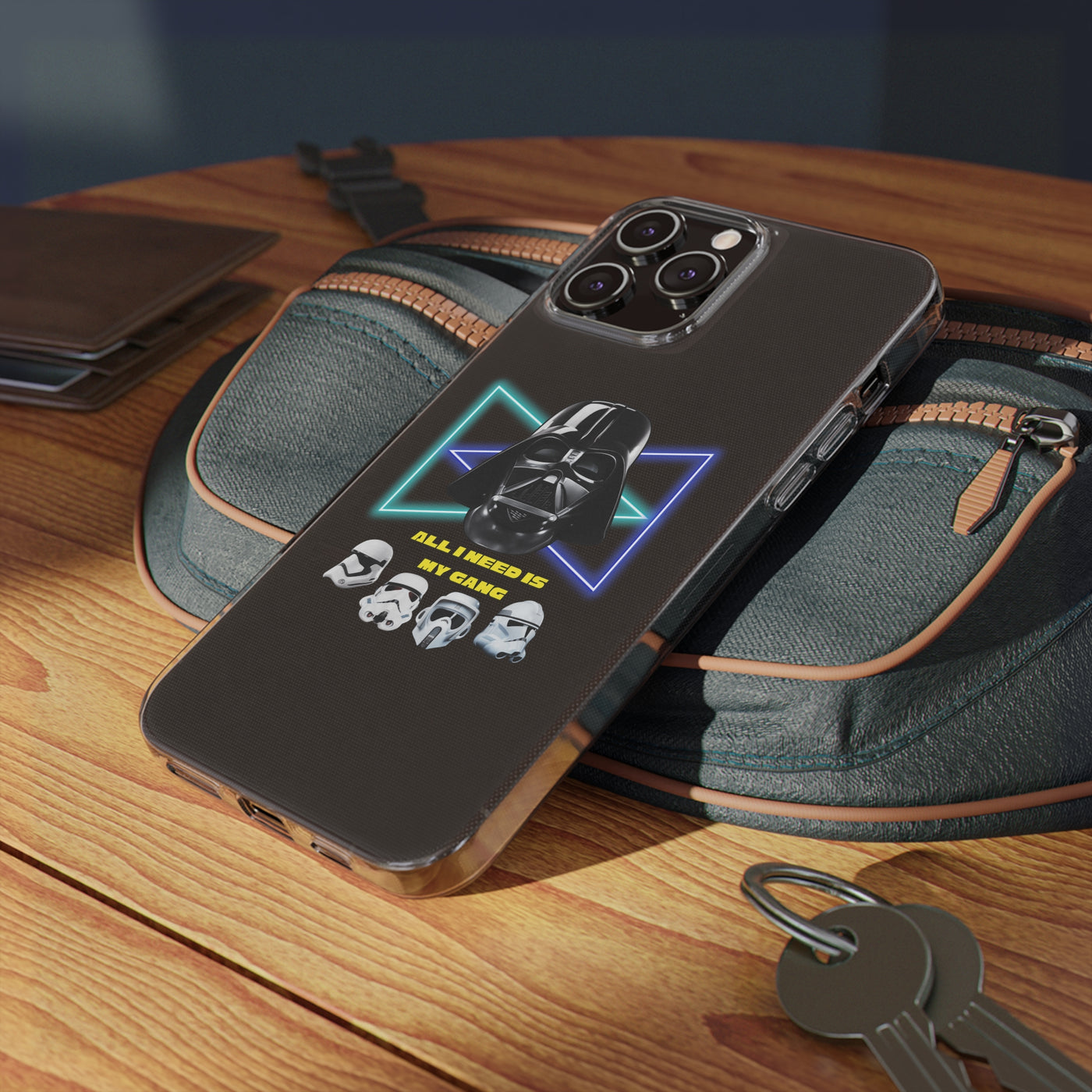 Handyhülle Darth Vader Phone Case, Star Wars Clear Silicone Phone Cover,  All I Need Is My Gang