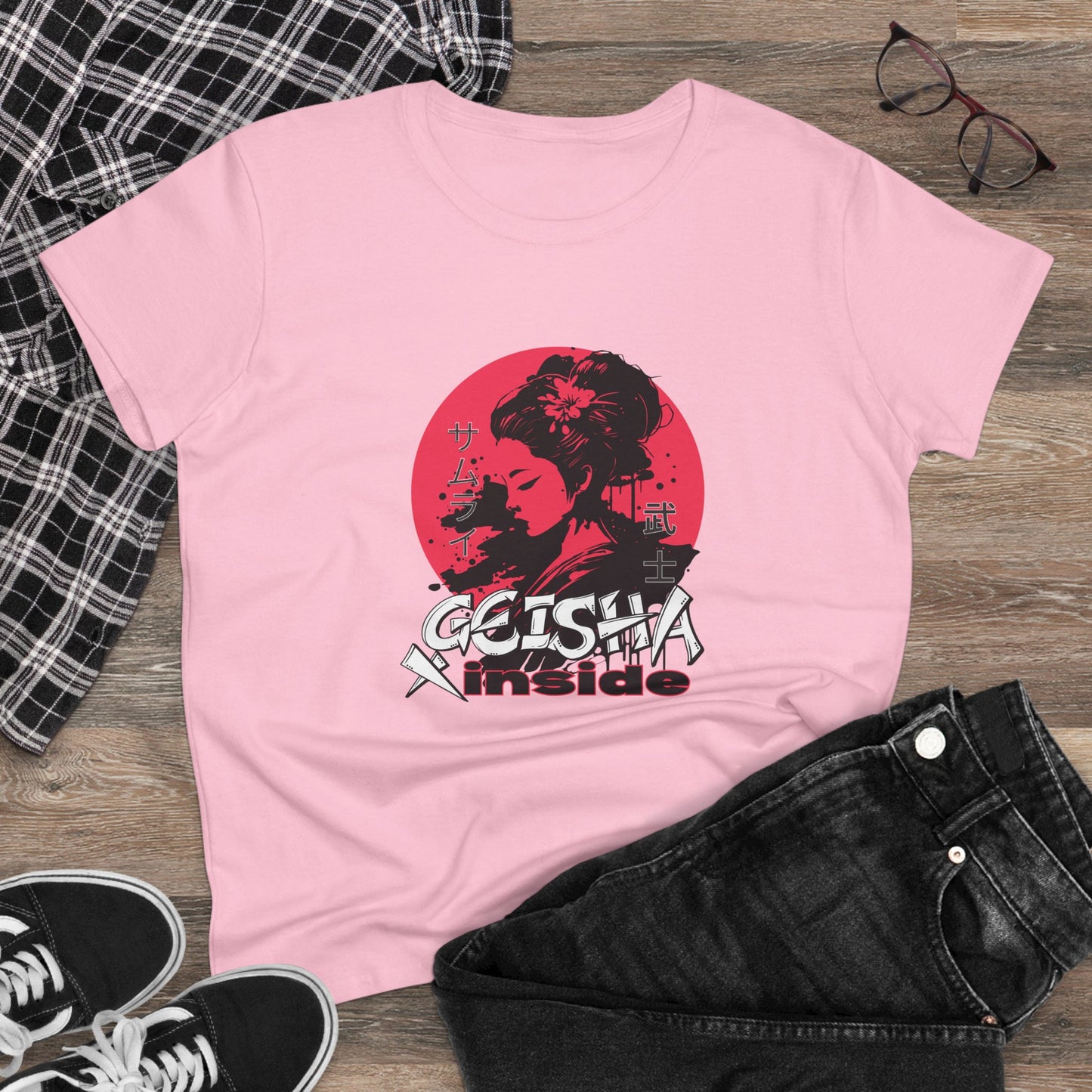 "Geisha Inside"Fleece Shirt, Cozy