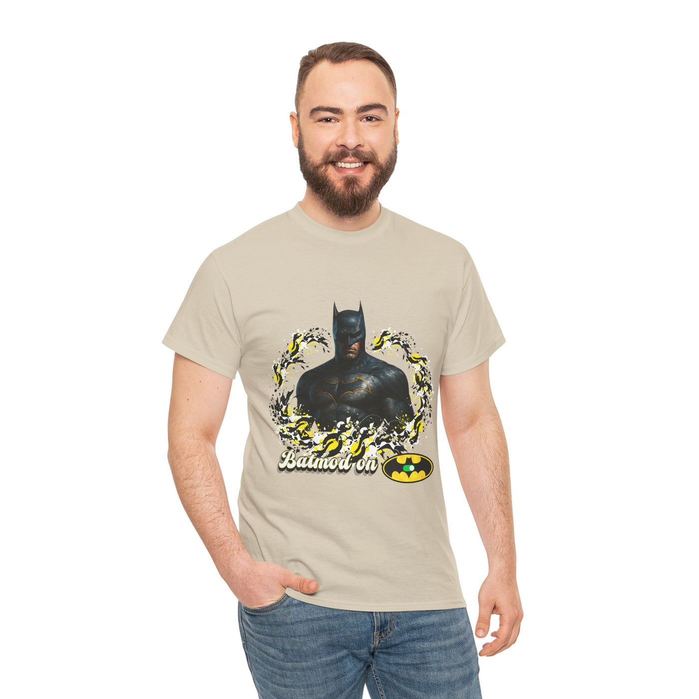 Batman "batmode on" , Unisex Cotton T-Shirt