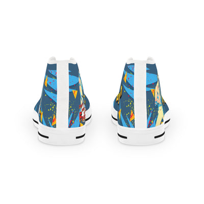 Vibrant High Top Sneakers, Freddie - Ah yo - Dont mess with Freddie