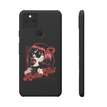 Retro Girl Snap Case Handyhülle