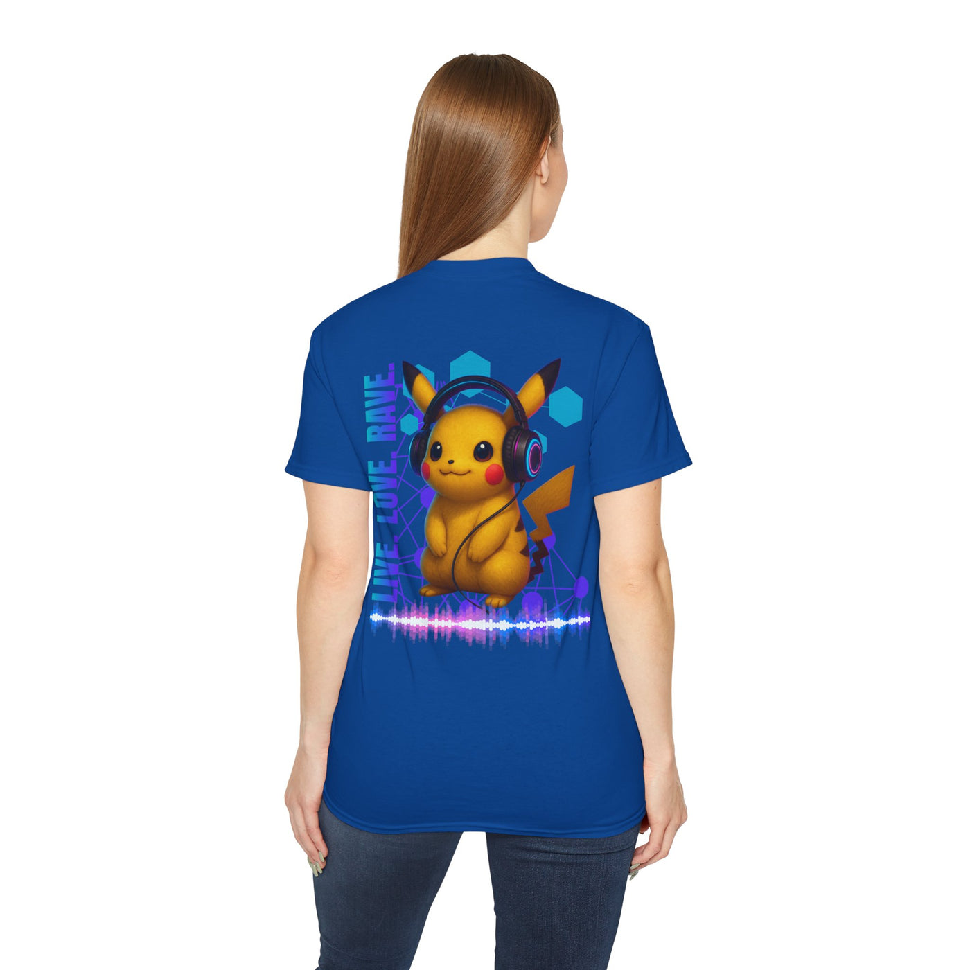 Rave T-Shirt, Fun Music Shirt, Live Love Rave - Techno - Pokemon