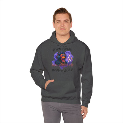 Born to Vibe Unisex Heavy Blend™ Hooded Sweatshirt - Made to Roar Monkey - Monkey 