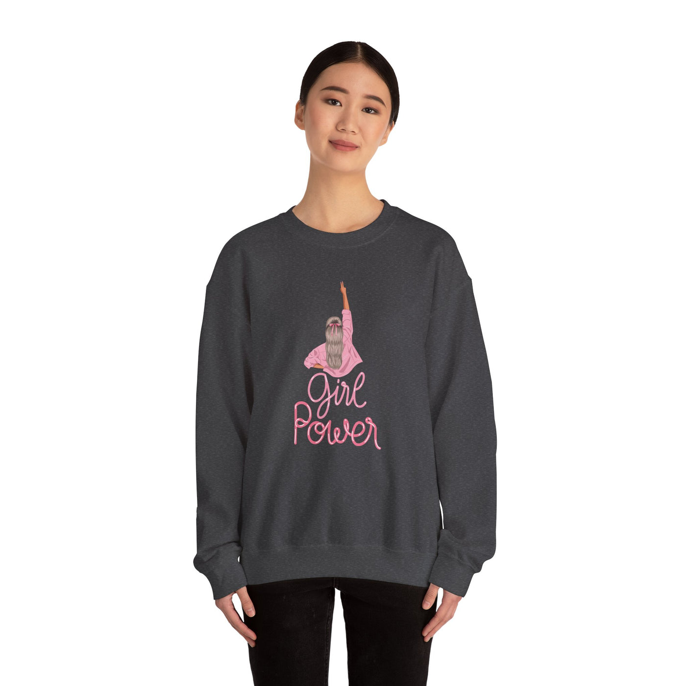 Girl Power Unisex Crewneck Sweatshirt,