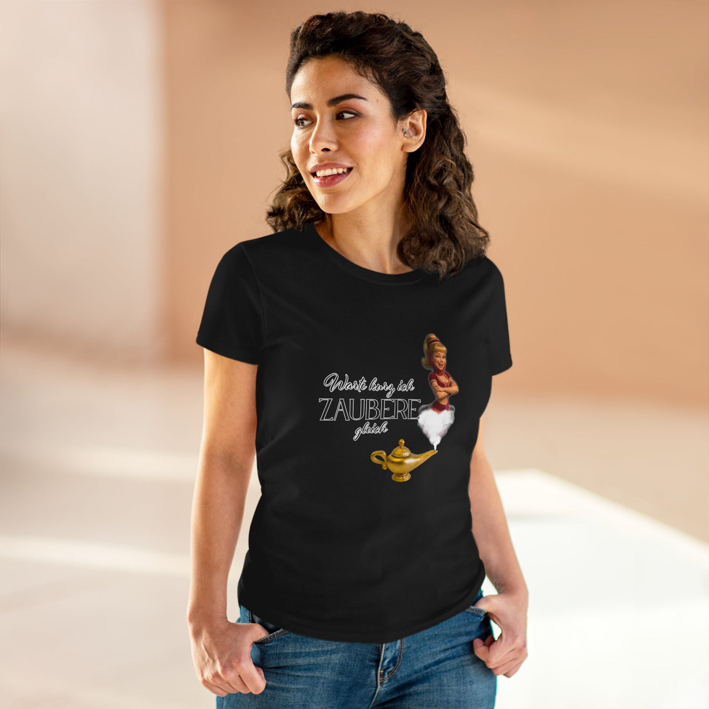 Women's Magic T-Shirt - bezaubernde Jeannie - Warte, ich zaubere gleich