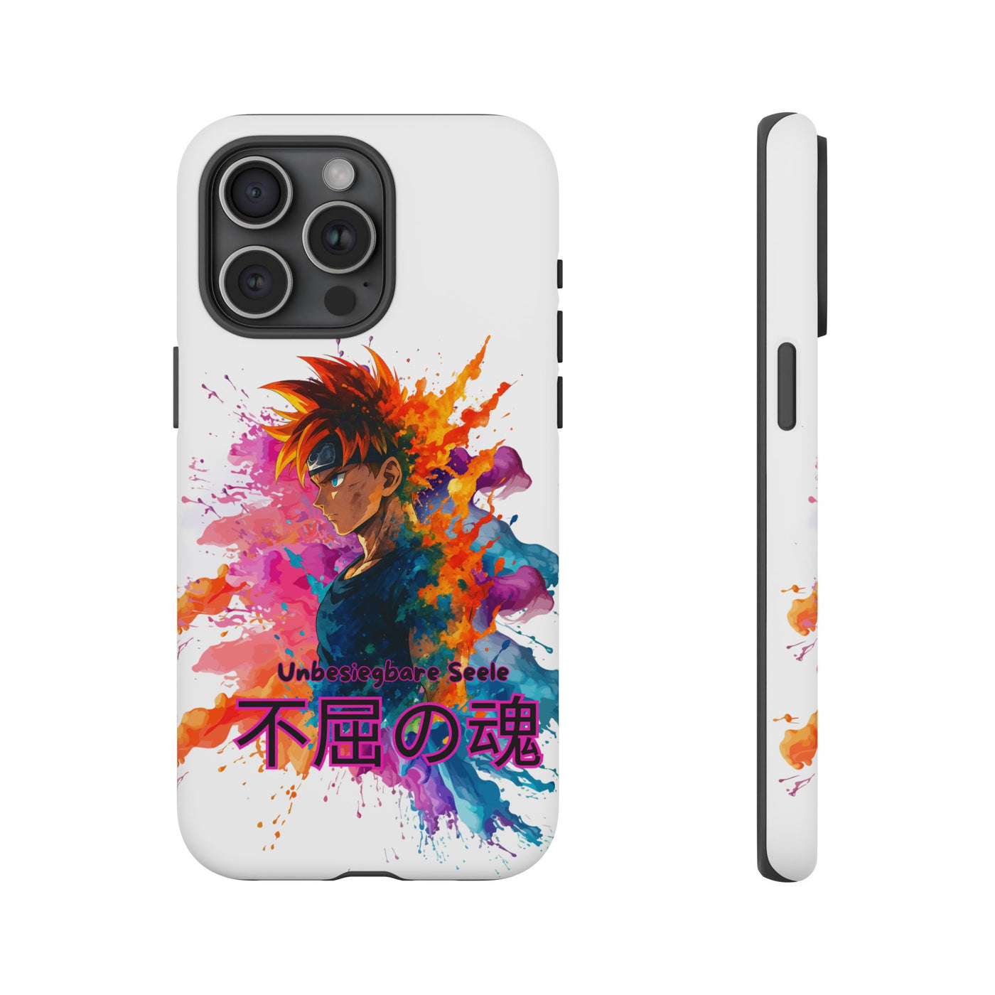 "unbesiegbare Seele" Tough Cases - Colorful Anime Phone Case Handyhülle