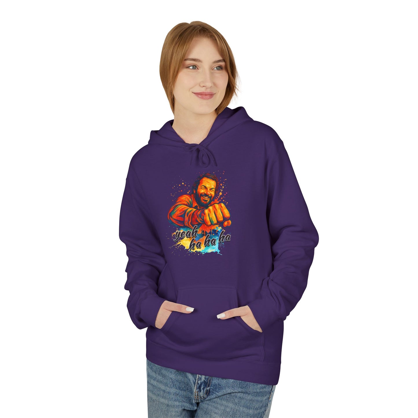 Bud Spencer Unisex Hoodie with 'Yeah Hahaha' Design
