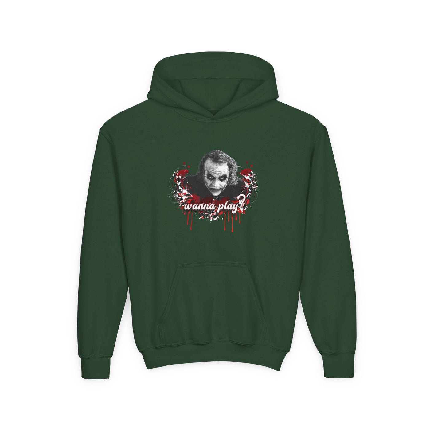Joker "wanna play" College Hoodie Teeny