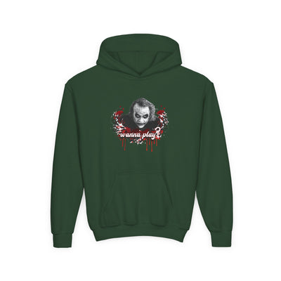Joker "wanna play" College Hoodie Teeny