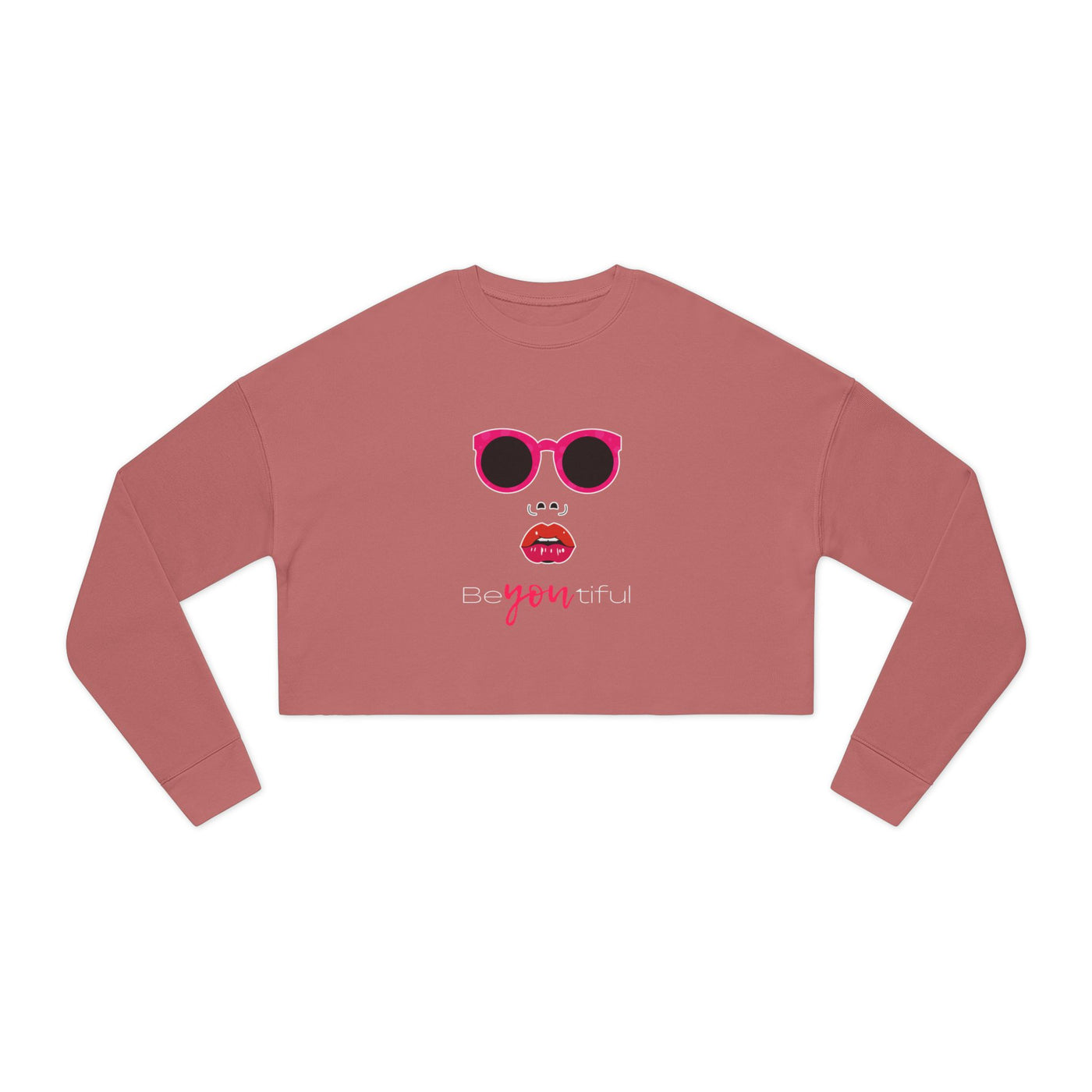 Chic Cropped Sweatshirt - Be You, Be Beautiful, Trendy Apparel, Gifts for Her, Casual Style, Fashion Statement