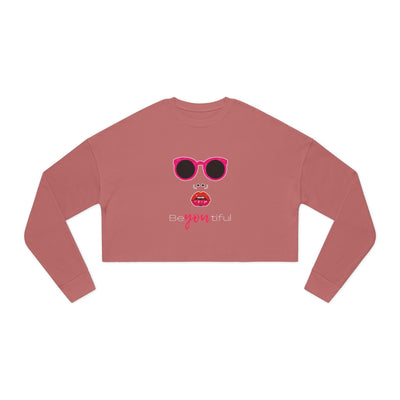 Chic Cropped Sweatshirt - Be You, Be Beautiful, Trendy Apparel, Gifts for Her, Casual Style, Fashion Statement