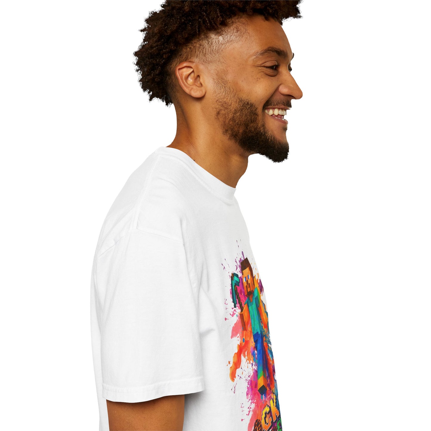 Colorful Gamer T-Shirt - Back to Different Minecraft Design