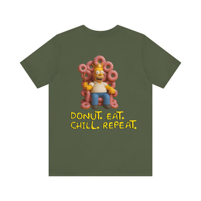 The Simpsons Donut Lover Tee - Funny Graphic T-Shirt -unisex