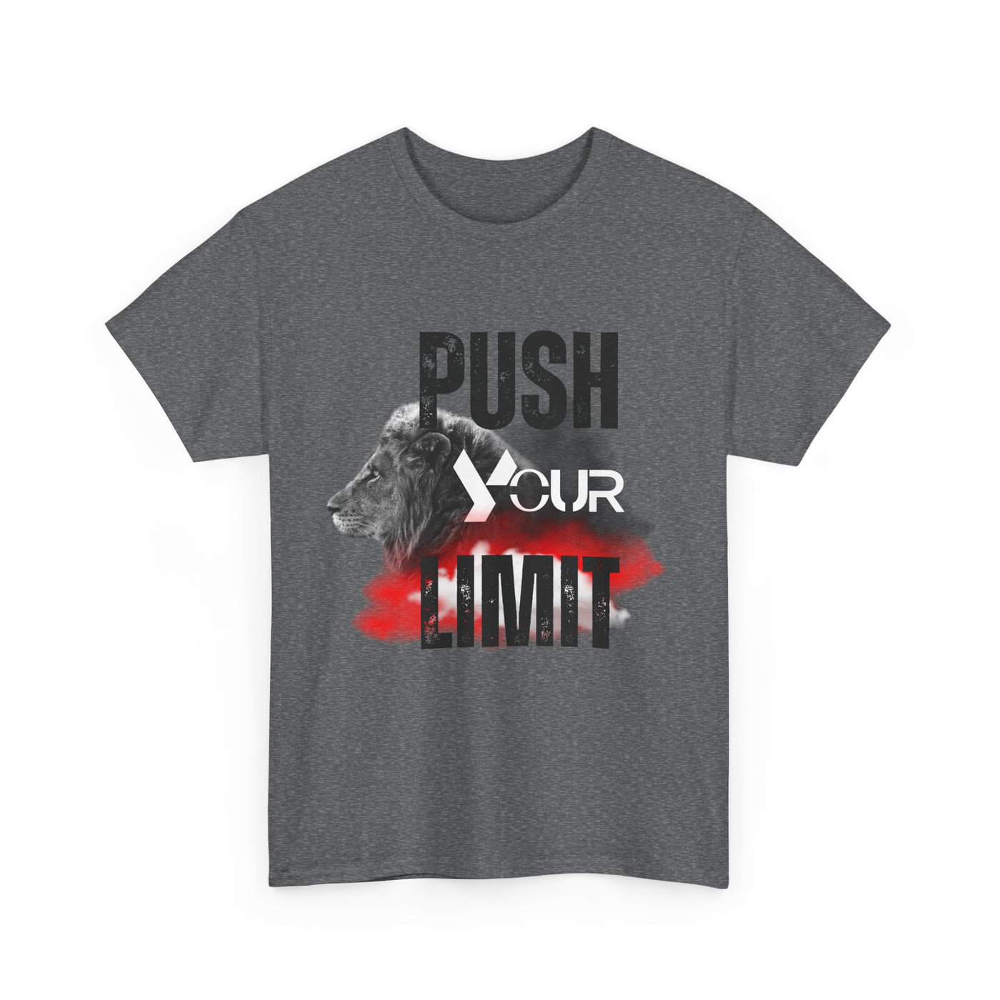 Motivational Unisex Heavy Cotton Tee - "Push Your Limit"