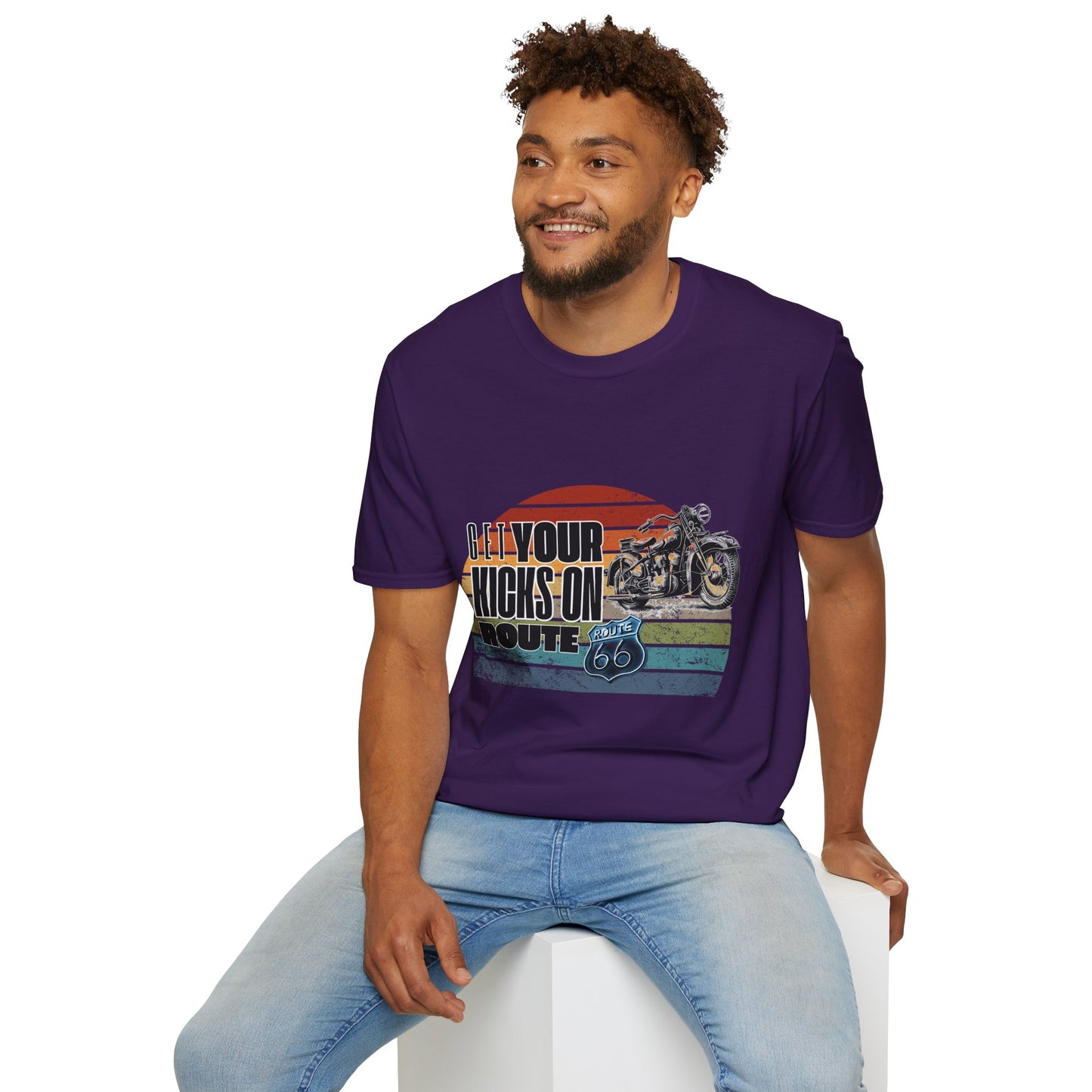 Retro Motorcycle Adventure Hoodie - 'Get Your Kicks On Route 66'