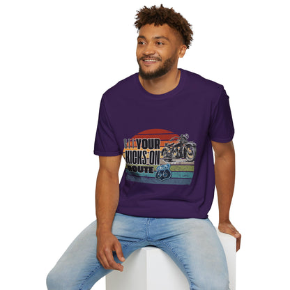 Retro Motorcycle Adventure Hoodie - 'Get Your Kicks On Route 66'