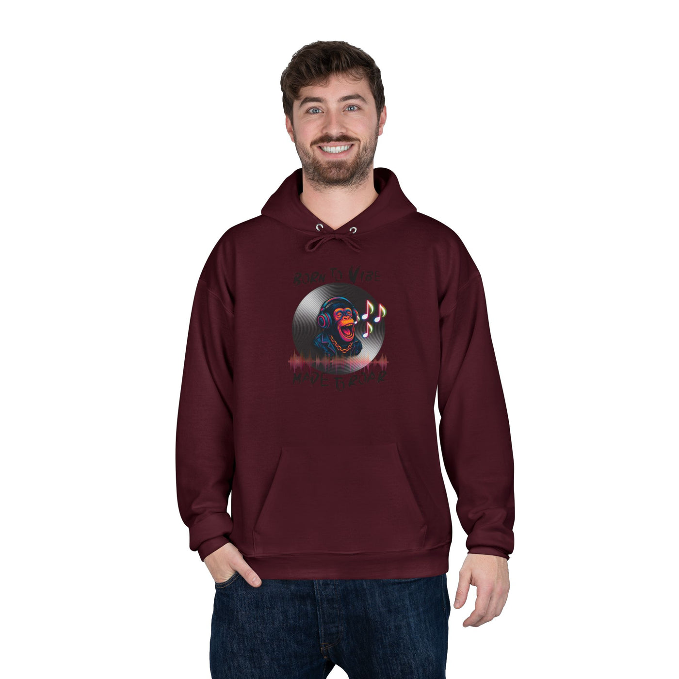 Born to Vibe Hoodie - cool monkey design / Monkey